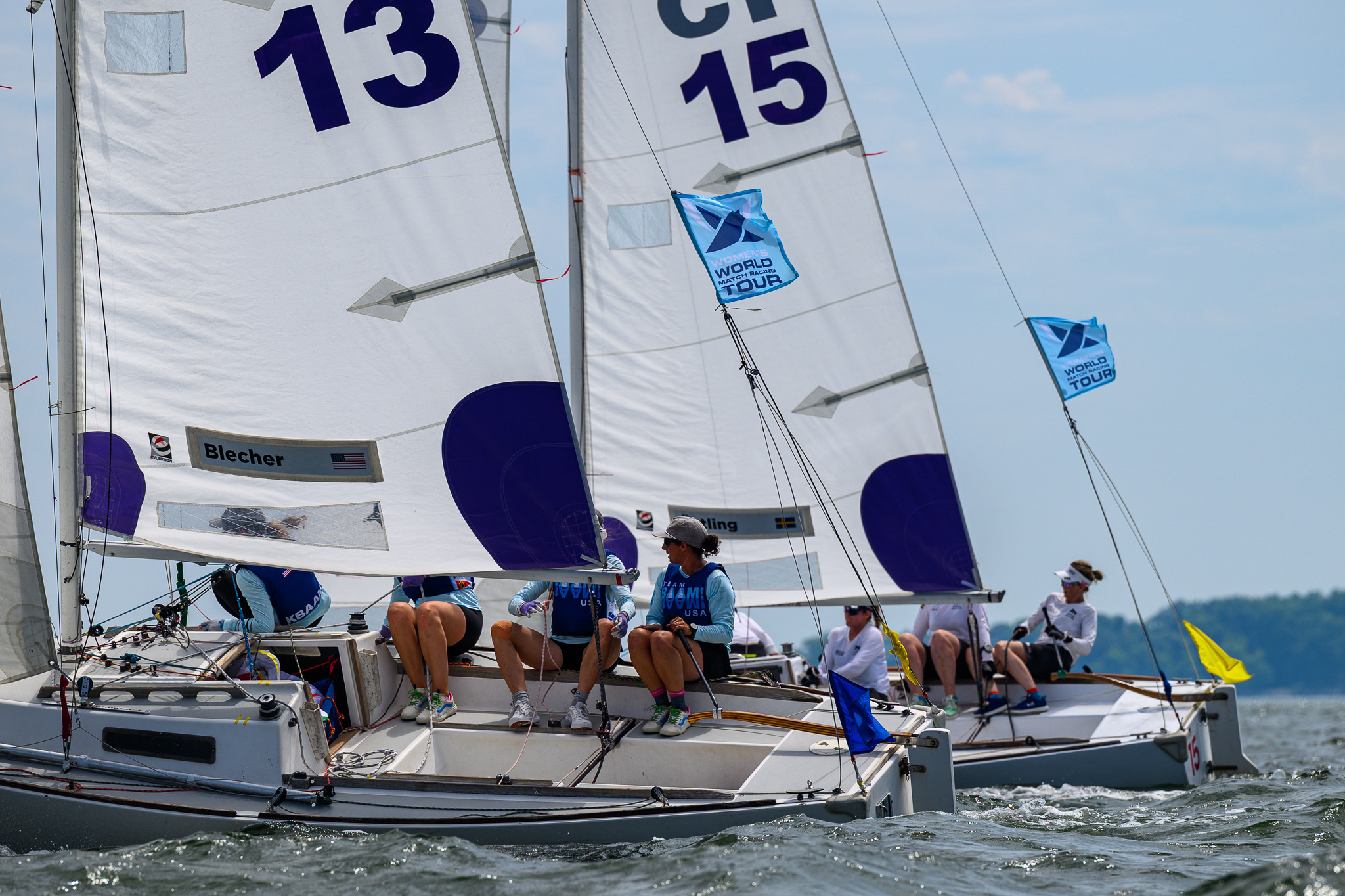 Allie Blecher (USA) and Anna Östling (SWE) in the final. Photo: Ted Morgan